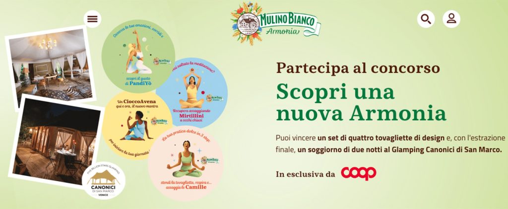 Il concorso Mulino Bianco per vincere un soggiorno Glamping